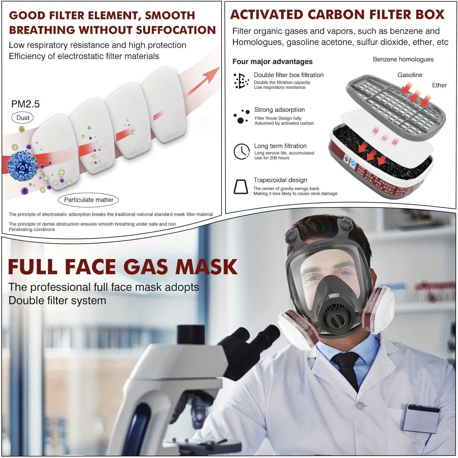 Full Face Protection Mask With Filter by Snagg A Face Mask