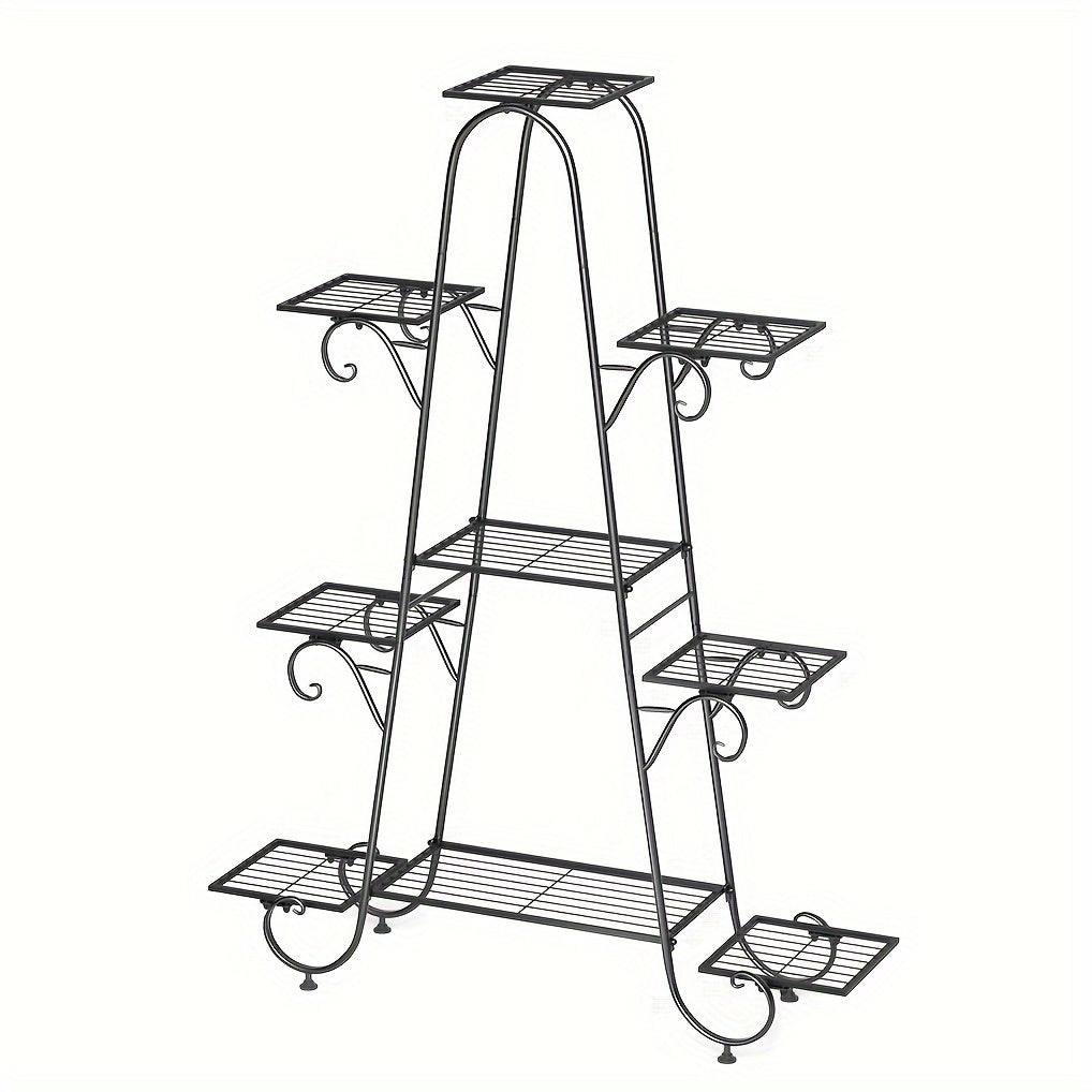 9 Tier Black Metal Plant Stand by Snagg A Rack