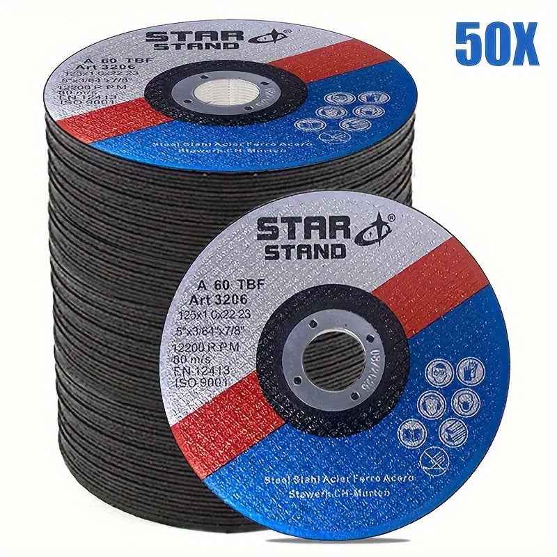 50 Pack 5’’ Metal Cutting Wheels - × 3/64’’ 7/8’’ Abrasive Discs for Fast Precise Cuts - 50pcs - Power Tools Gadget