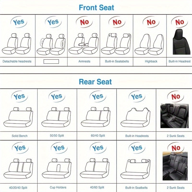 PU Leather Car Seat Covers for MG5, MG ZS, MG4 & MG3 by Snagg A Seat Cover