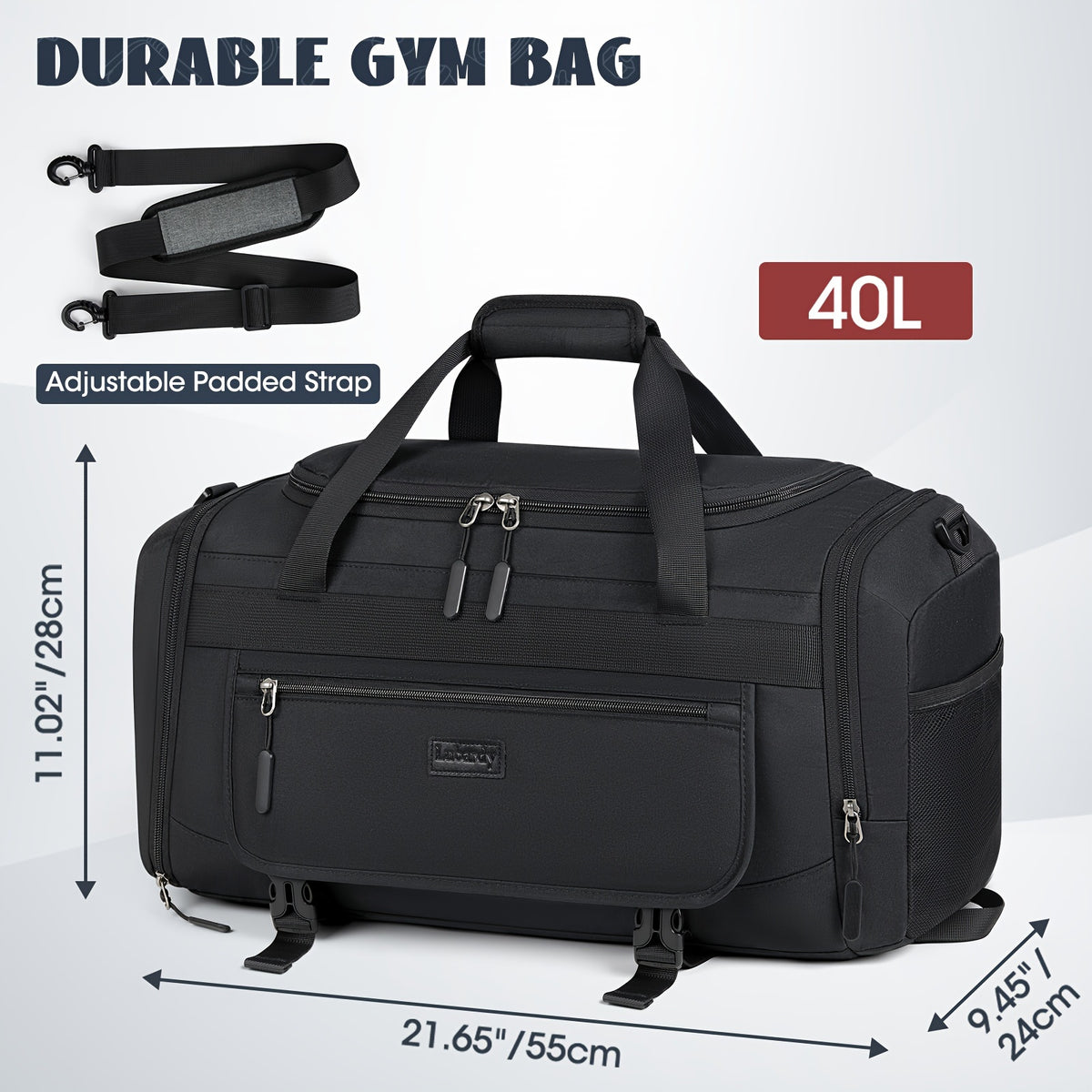 40L–55L Fitness Duffel Bag