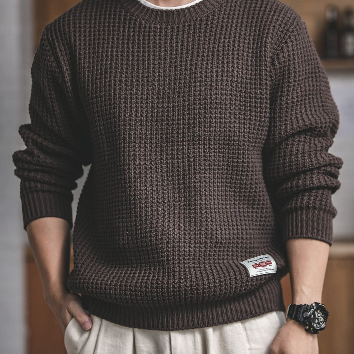 Men’s Vintage Casual Knit Sweater by Snagg A Jumper