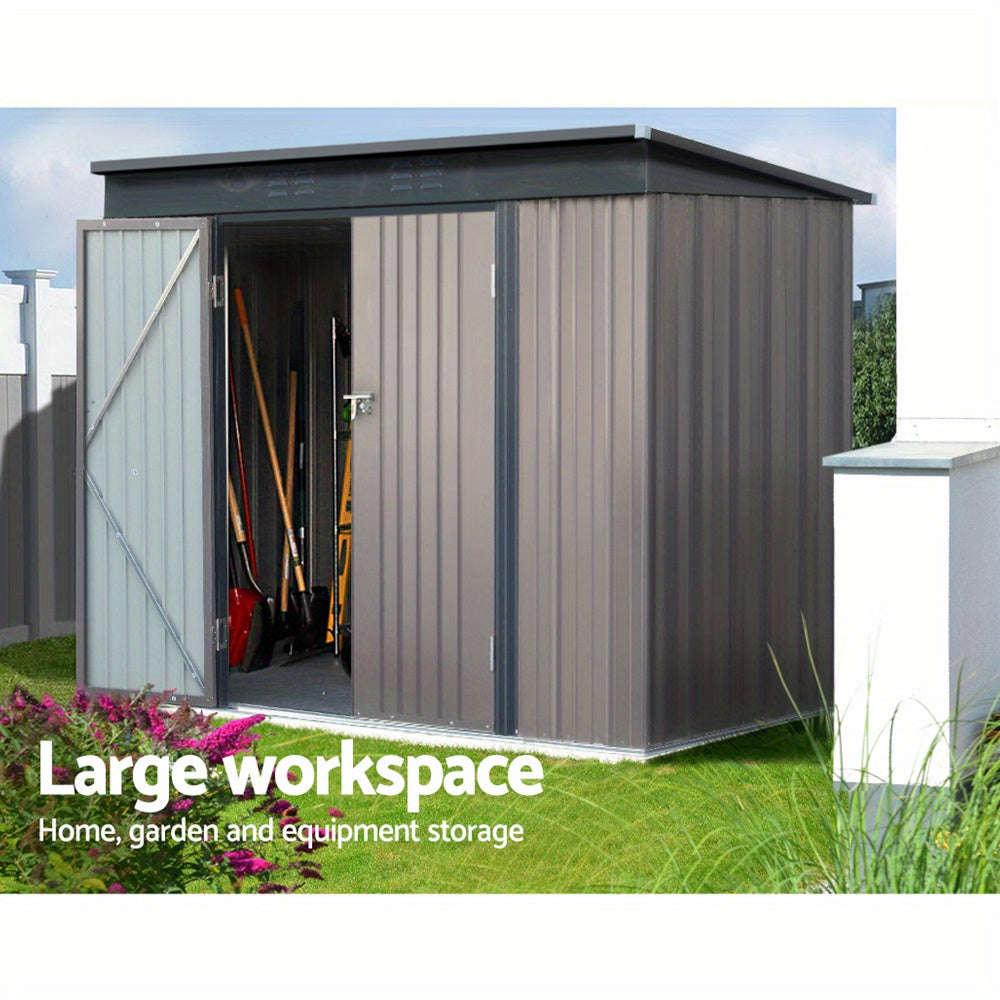 2.31×1.31m Metal Outdoor Garden Shed by Snagg A Shed