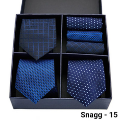 Luxury Men’s Silk Tie Set 3 Style Box
