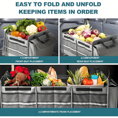 Car Trunk Organizer Large Capacity Foldable Storage Bag by Snagg A Storage Box