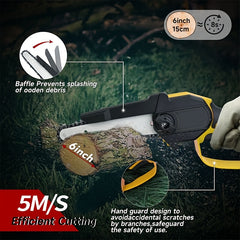6-Inch Cordless Mini Chainsaw