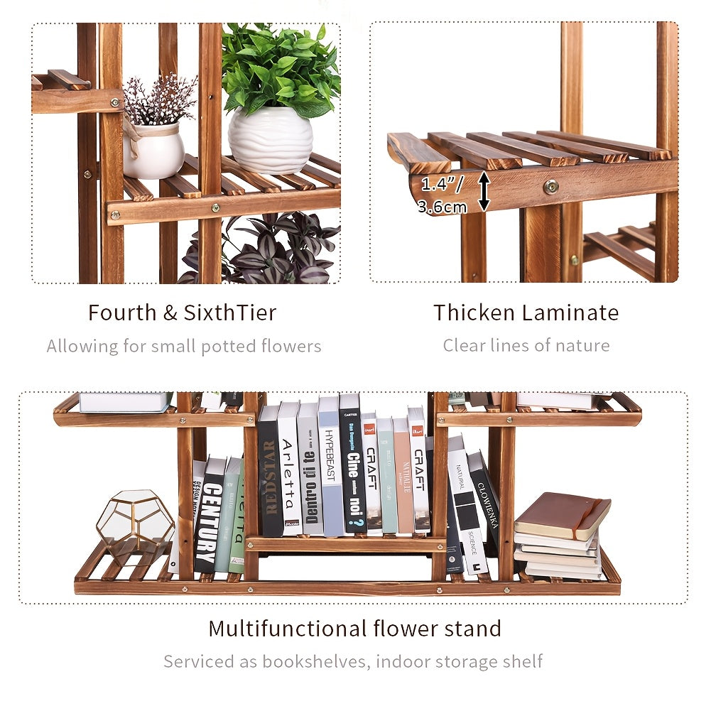 9 Tier Wooden Plant Stand by Snagg A Rack