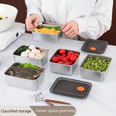 15 Pcs Stainless Steel Food Storage Containers by Snagg A Container