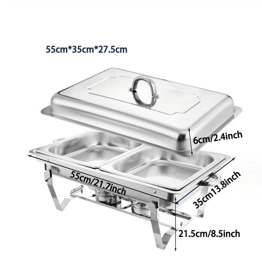 Stainless Steel Buffet Chafing Dish Set by Snagg A Insulated Stove