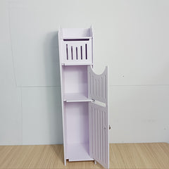 Slim PVC Bathroom Storage Cabinet by Snagg A Cabinet
