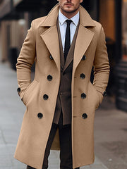 Men’s Stylish Double-Breasted Tweed Coat by Snagg A Coat