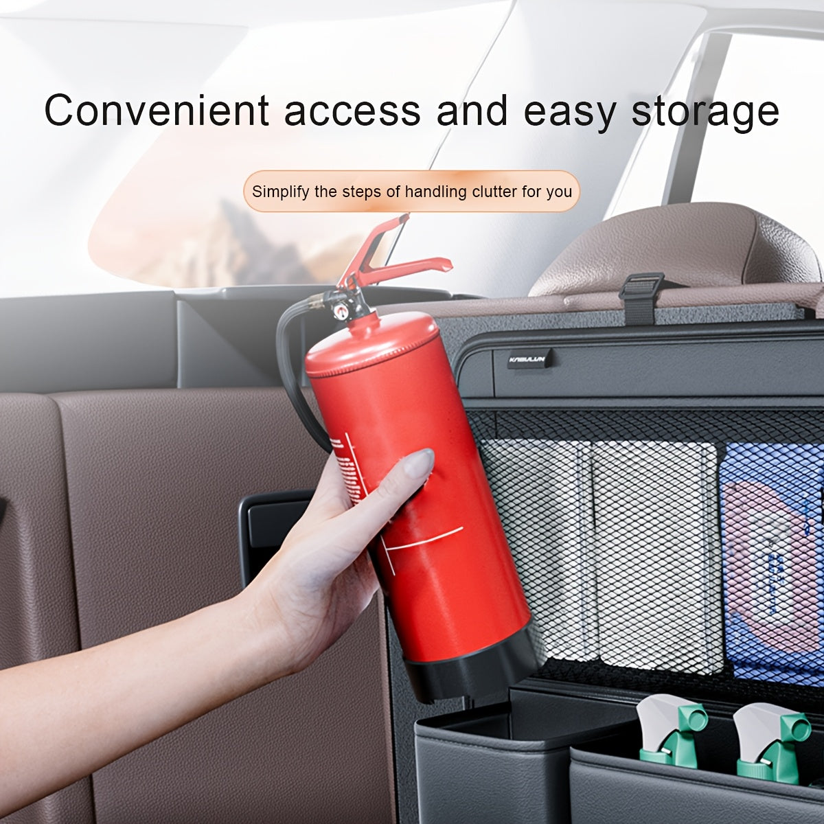 Faux Leather Car Trunk Organizer by Snagg A Storage Box