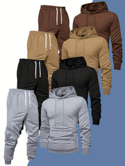 8pcs Men’s Hoodie & Sweatpants Set - SnaggIt