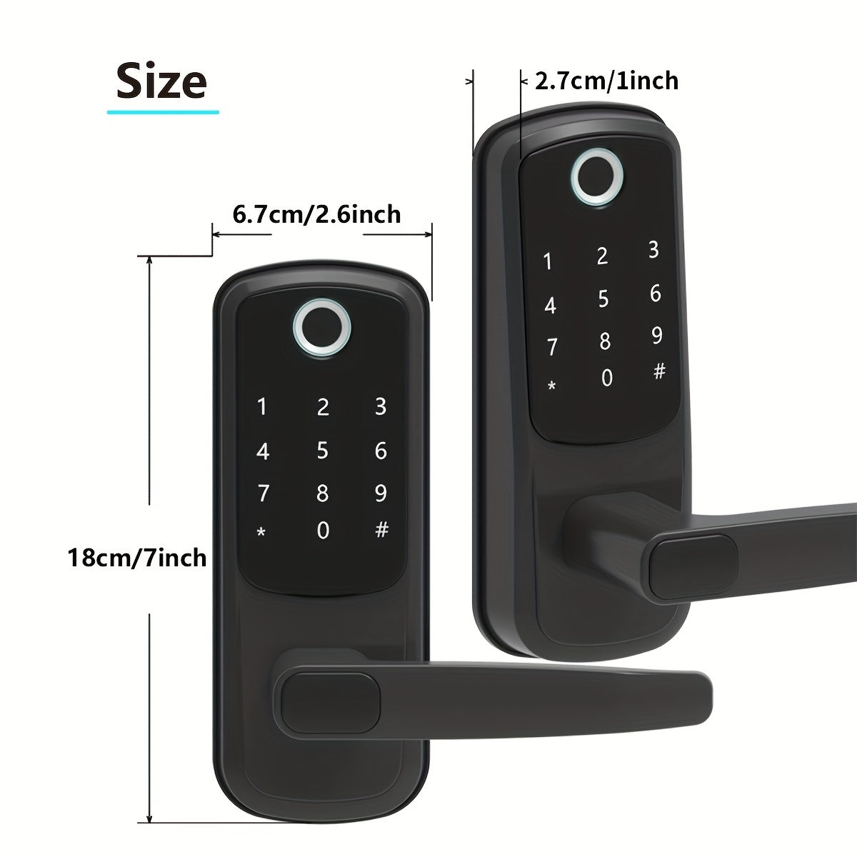 Smart Door Lock with Fingerprint & Keypad by Snagg A Smart Door Lock