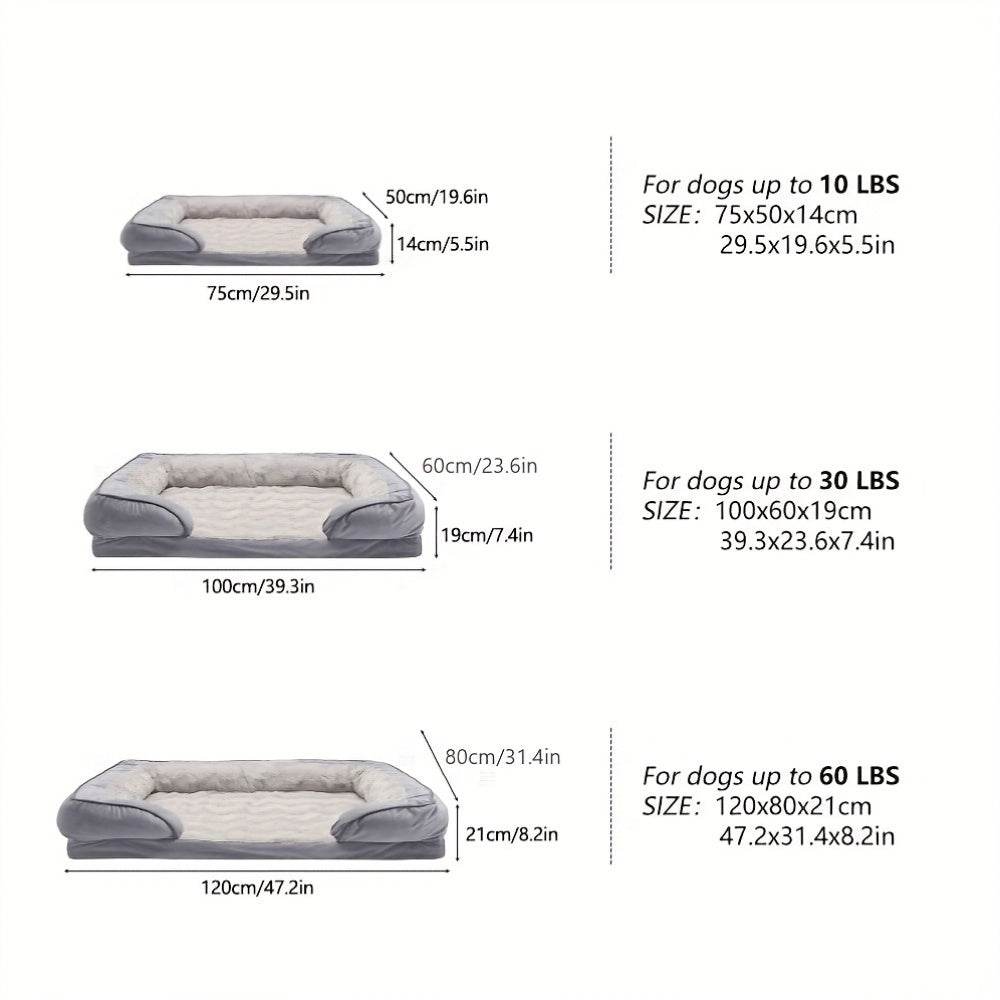 Cozy Warmth Large Dog Bed with Removable Cover - SnaggIt