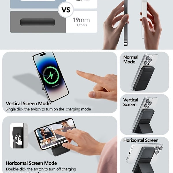 10000mAh Wireless Magnetic Power Bank by Snagg A Power Bank