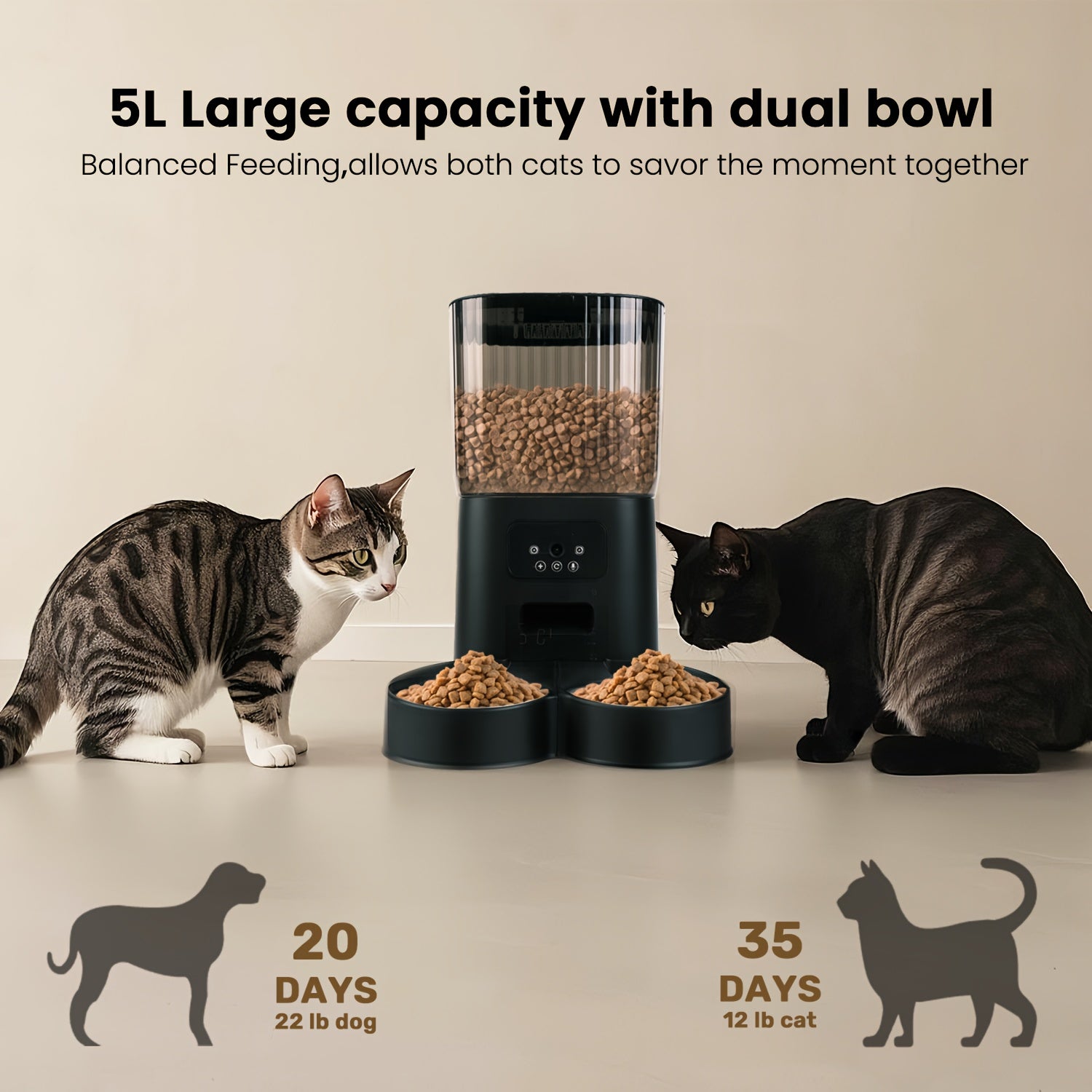 Smart Automatic Pet Feeder by Snagg A Feeder