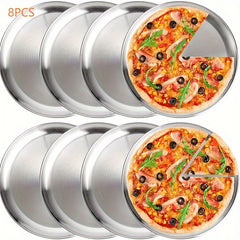 Stainless Steel Pizza Trays 8 Pack Oven Safe Home Kitchen by Snagg A Plate
