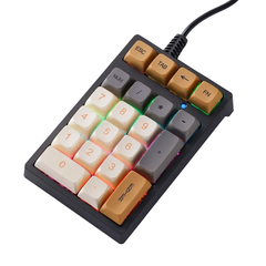 21 Key Numeric Keyboard with Multicolor Backlighting for Accounting & Finance Use by Snagg A Keyboard