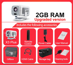 Portable 1080P HD Projector – WiFi 6 & Bluetooth 5.4 by Snagg A Projector