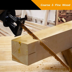 5PCS 9” Reciprocating Saw Blades – Wood & PVC Cutting, 5TPI CR-V Blades