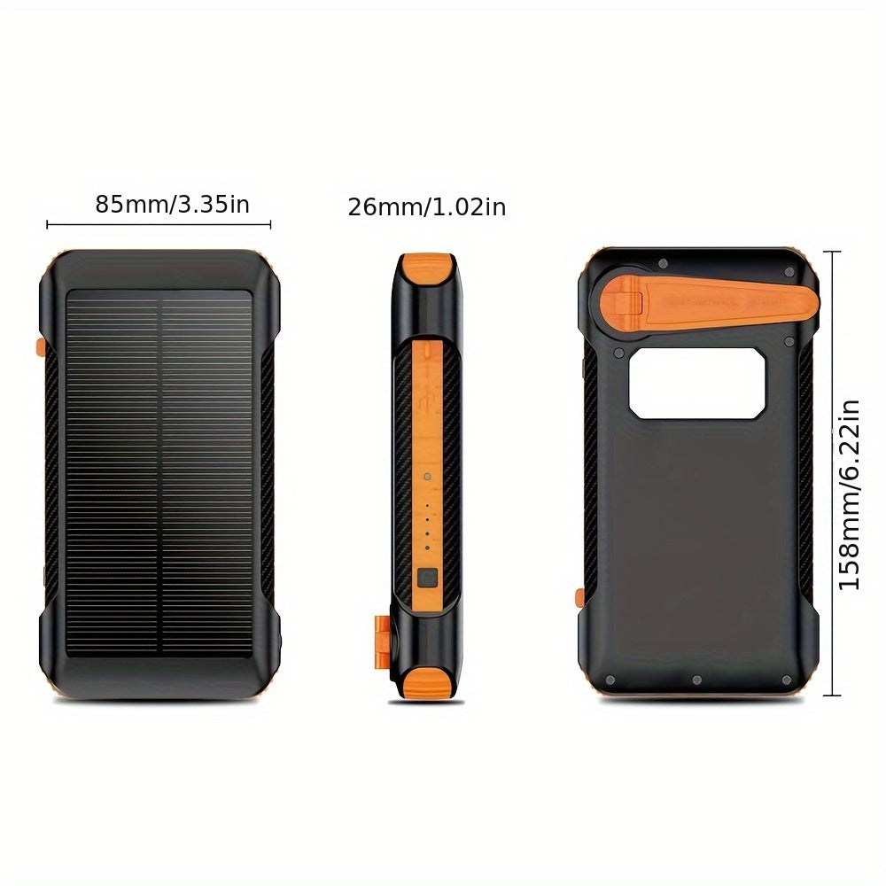 43800mAh Solar Power Bank with Built-in Charging Cable by Snagg A Power Bank
