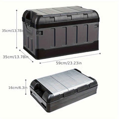 70L Foldable Car Trunk Organizer – Multi-Purpose Storage Box for Camping, Travel & Vehicle Use