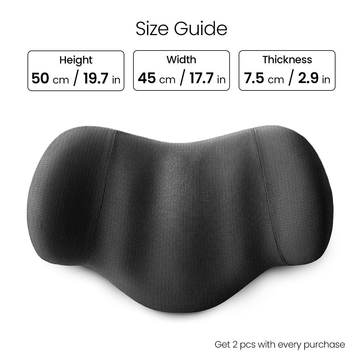 Memory Foam Head & Neck Pillow by Snagg A Headrest