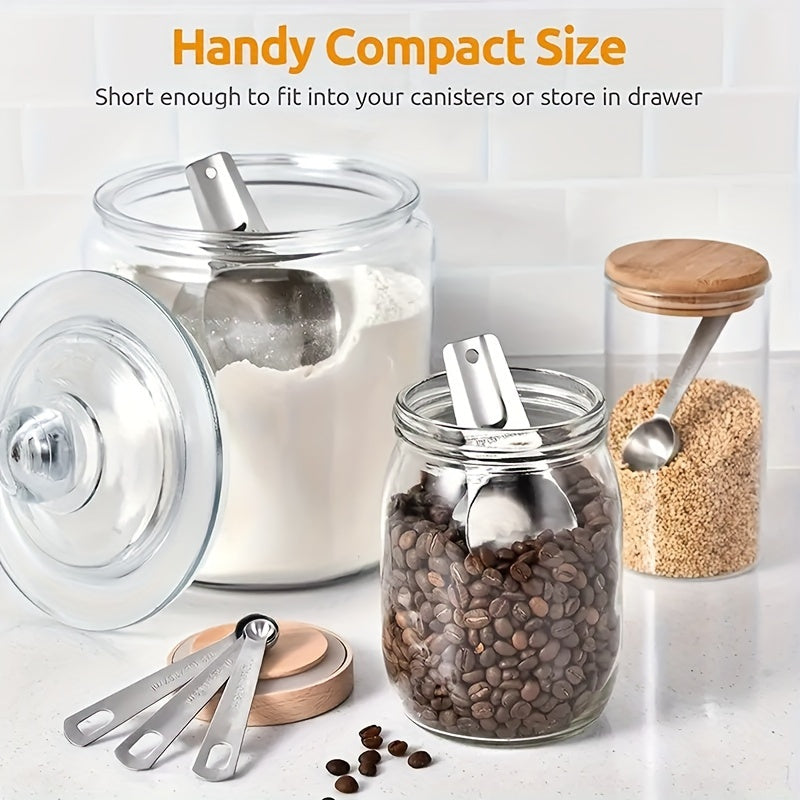 Measuring Cup & Spoon Set Stainless Steel Precision Tools by Snagg A Measuring Set