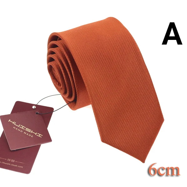 Men’s Slim Tie - Classic Solid & Striped Designs Fashionable Business Neckwear - A - 6 Cm - Others In Fashion