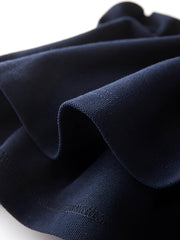 Contrast V-Neck Waist-Cinching Dress - SnaggIt