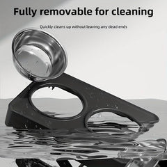 Adjustable Height Dog Bowl Stand with Stainless Steel Bowls - SnaggIt