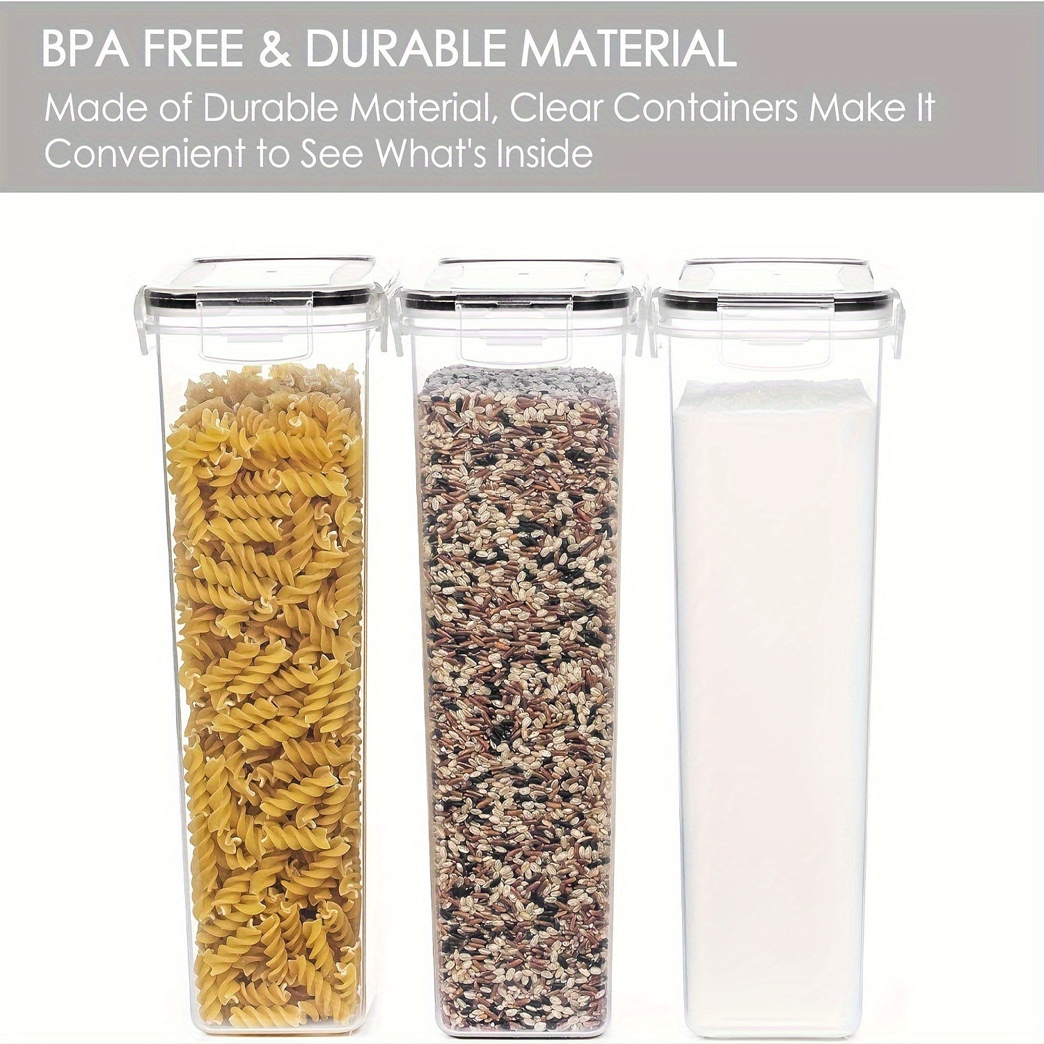 6pcs Airtight Food Storage Containers by Snagg A Container