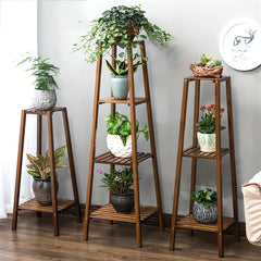 Vintage Tall Bamboo Plant Stand by Snagg A Rack