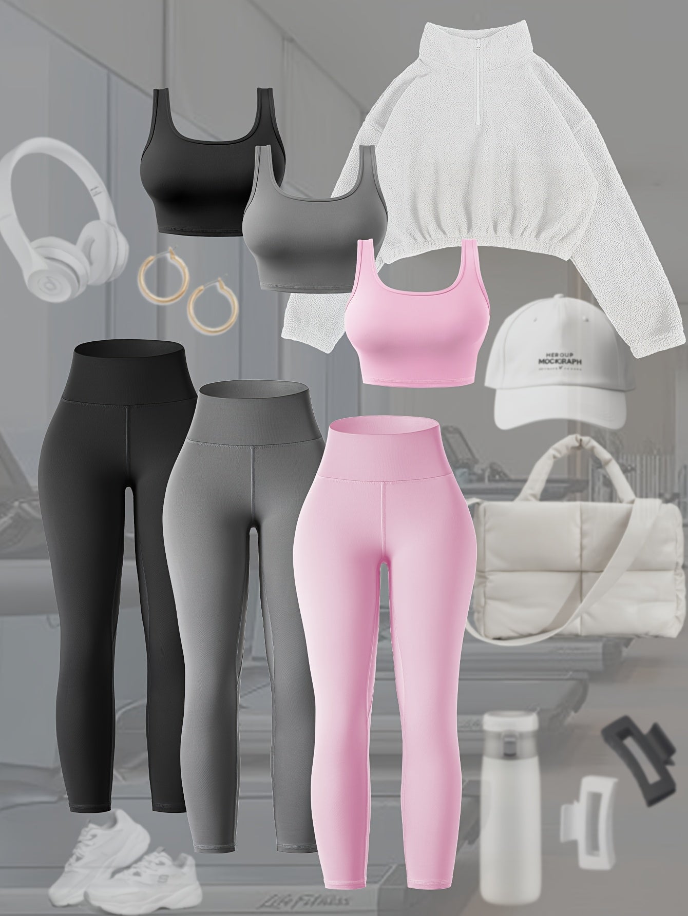 Women’s 6-Piece Yoga Outfit Set by Snagg A Pant