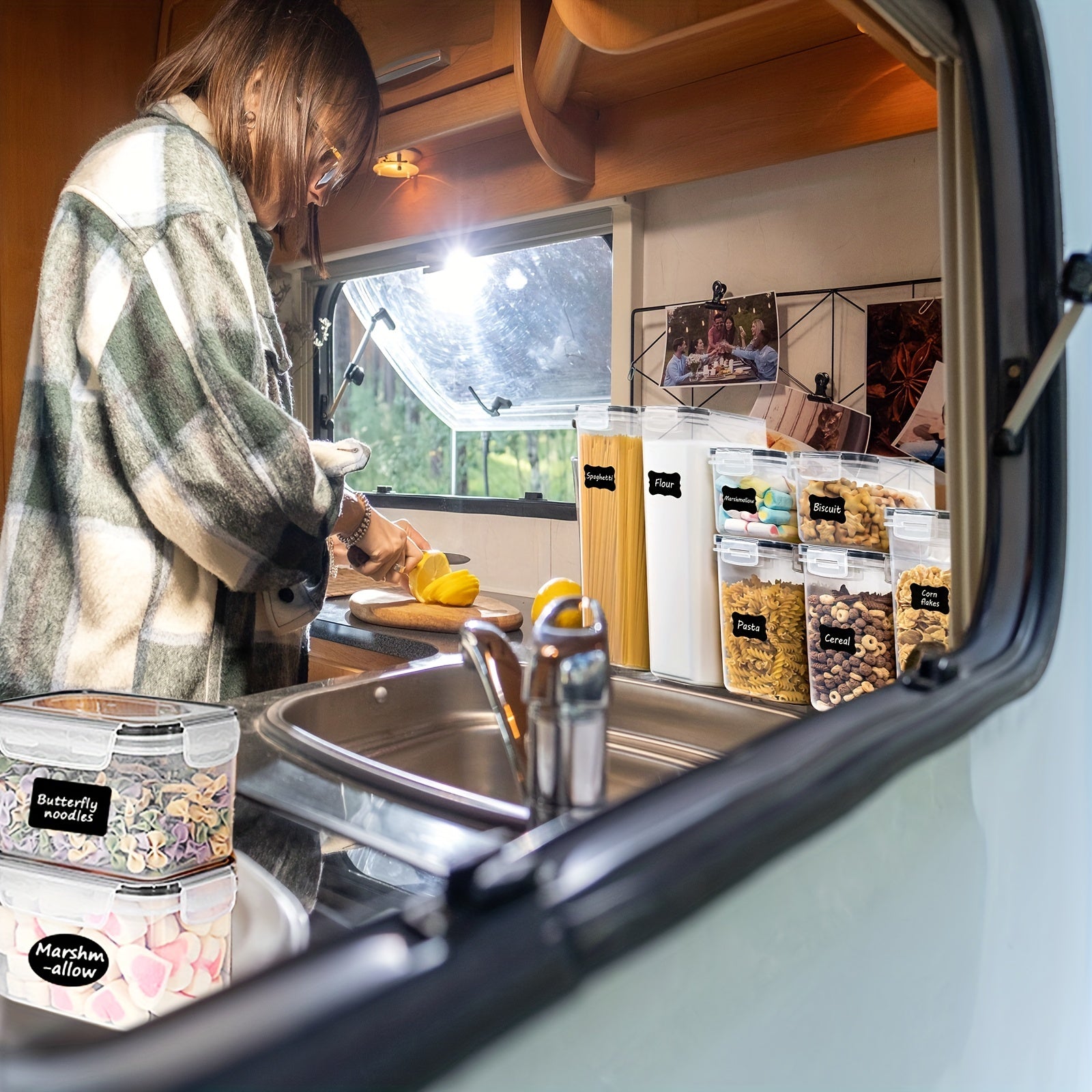 6pcs Airtight Food Storage Containers by Snagg A Container