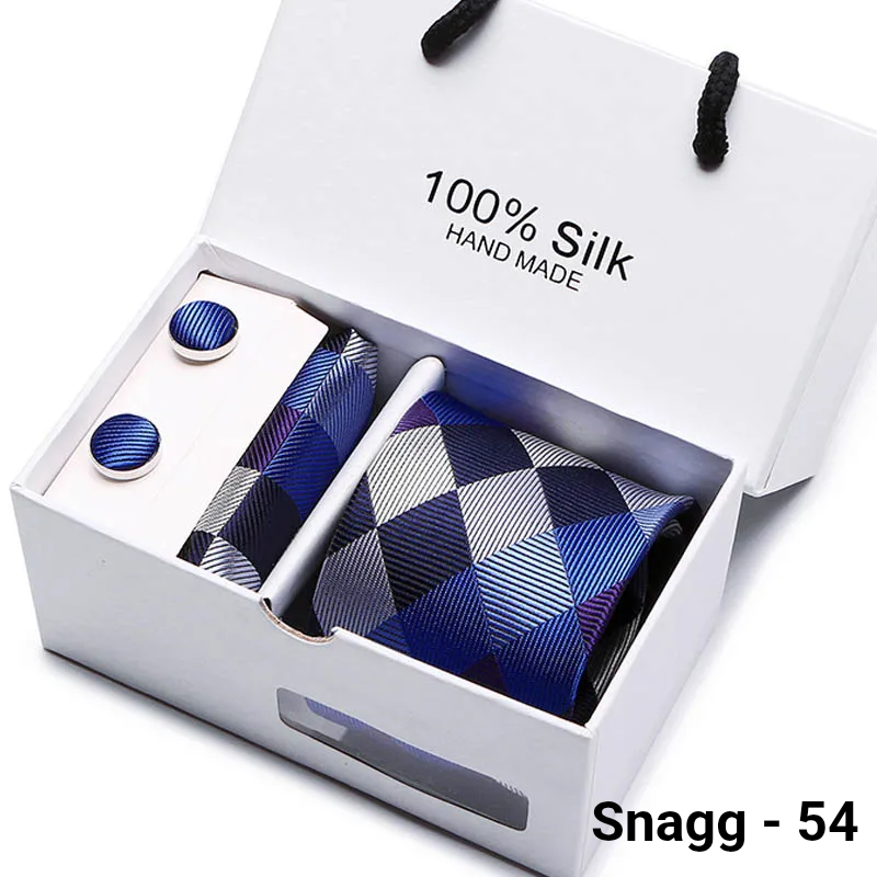 Luxury Silk Paisley Tie for Men — Extra-Long Woven Jacquard Necktie Suits & Weddings - Snagg - 54 - Others In Fashion