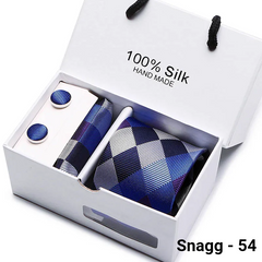 Luxury Silk Paisley Tie for Men — Extra-Long Woven Jacquard Necktie Suits & Weddings - Snagg - 54 - Others In Fashion