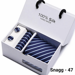 Luxury Silk Paisley Tie for Men — Extra-Long Woven Jacquard Necktie Suits & Weddings - Snagg - 47 - Others In Fashion