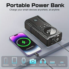 5 in 1 Car Jump Starter with Air Compressor by Snagg A Jump Starter