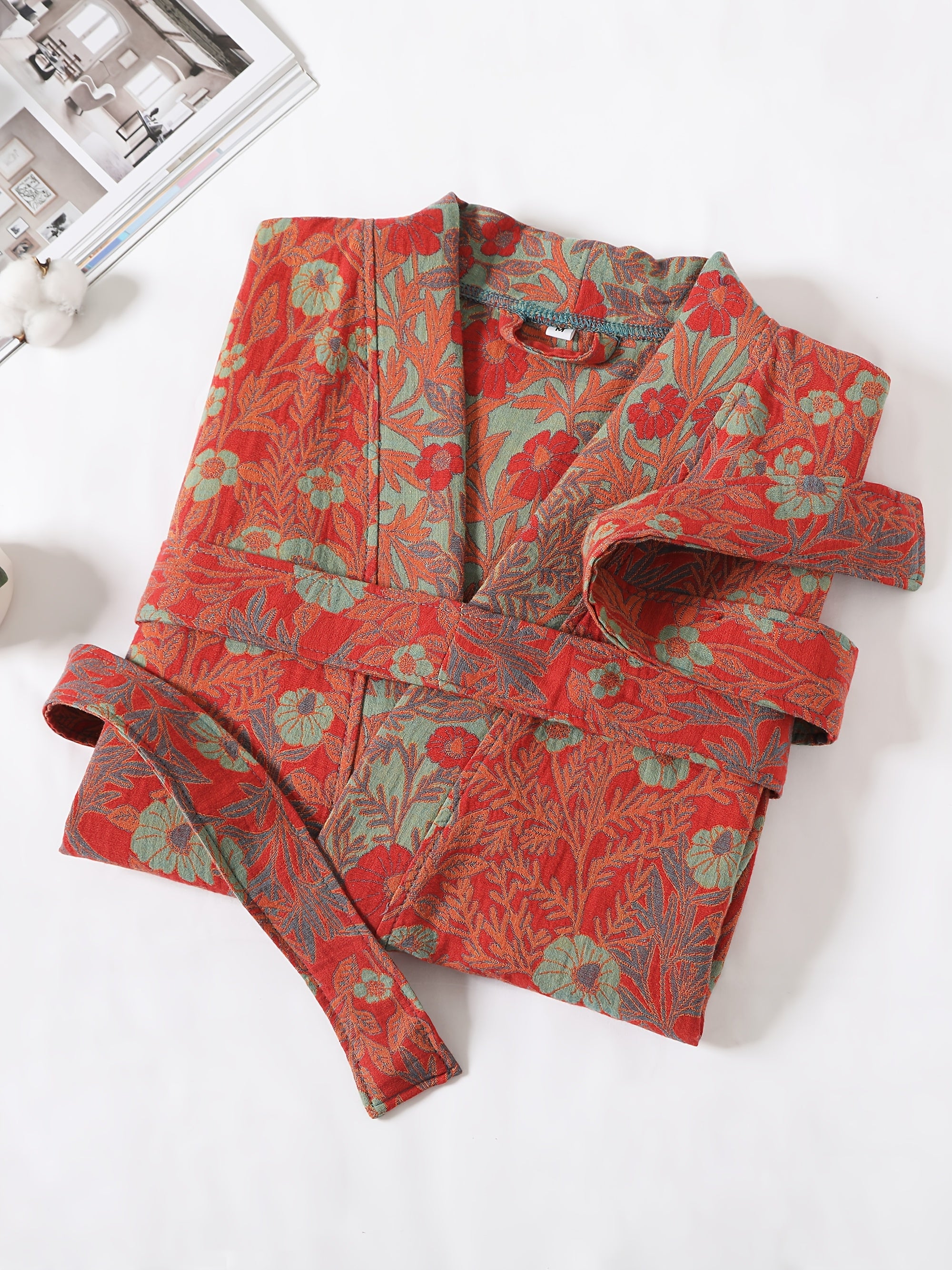 Women’s Vintage Floral Pajama Robe by Snagg A Robe
