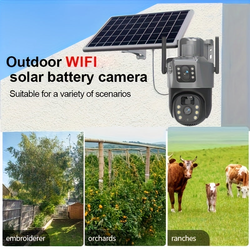 4MP Solar Powered Security Camera – 2.4K Resolution with Pan-Tilt by Snagg An Outdoor Camera