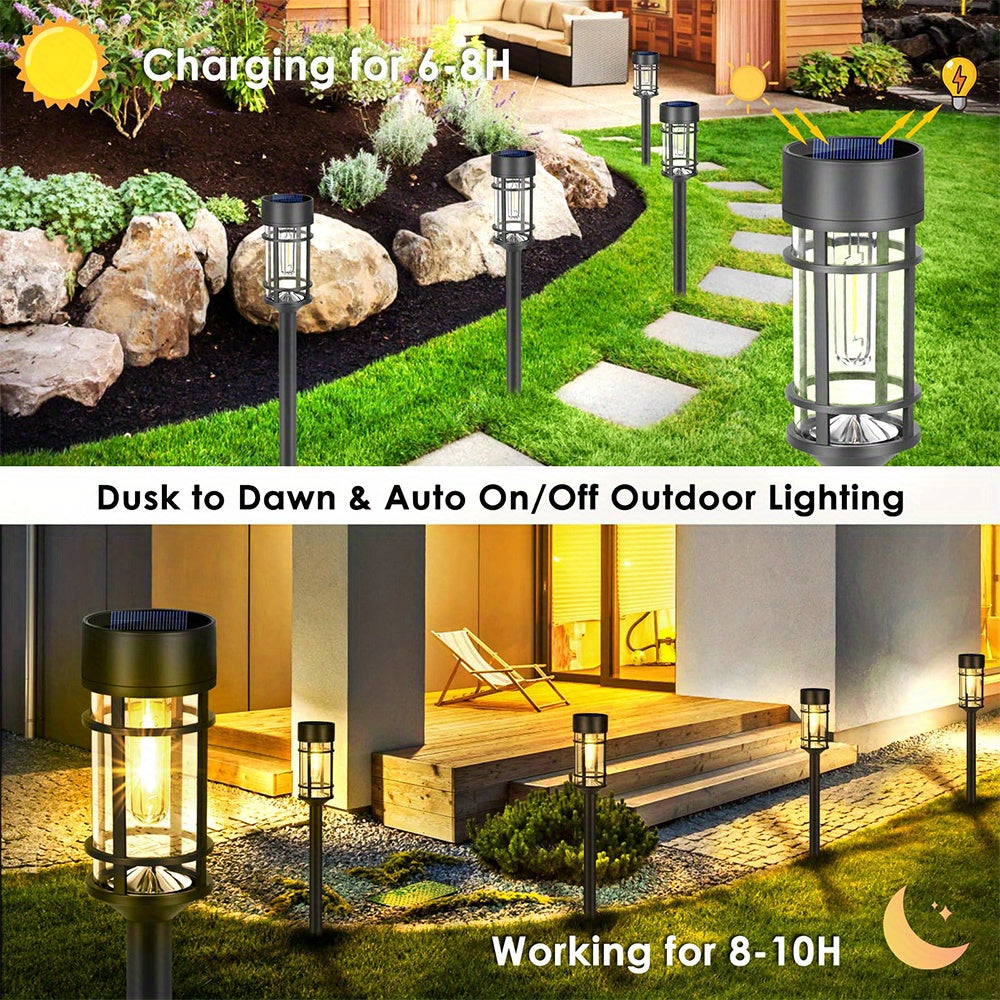 8pcs 3000K Warm White Solar LED Path Lights by Snagg An Outdoor Light