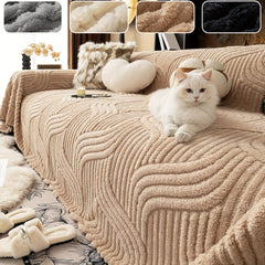 Oversized, Soft & Durable Plush Sofa Cover by Snagg A Sofa Cover