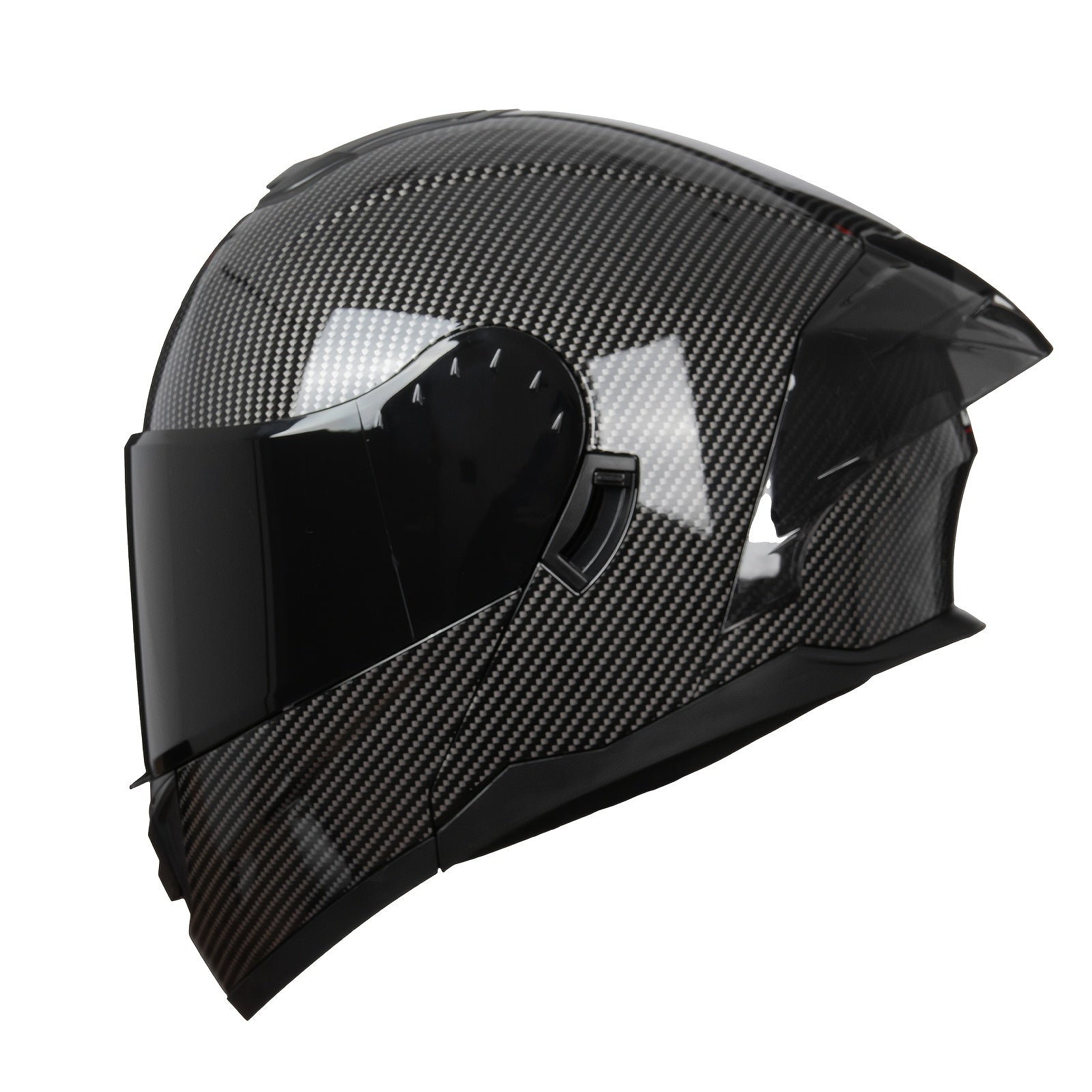 Dual Visor Flip Up Full Face Helmet with Quick Release Buckle by Snagg A Motorcycle Helmet