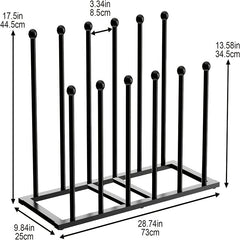 12pcs Metal Boot Rack Storage Stand for 6 Pairs by Snagg A Rack
