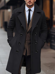 Men’s Stylish Double-Breasted Tweed Coat by Snagg A Coat