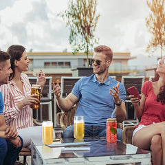 Beer Can Glass Cups 20oz For Home Use With Lids And Straws by Snagg A Cup