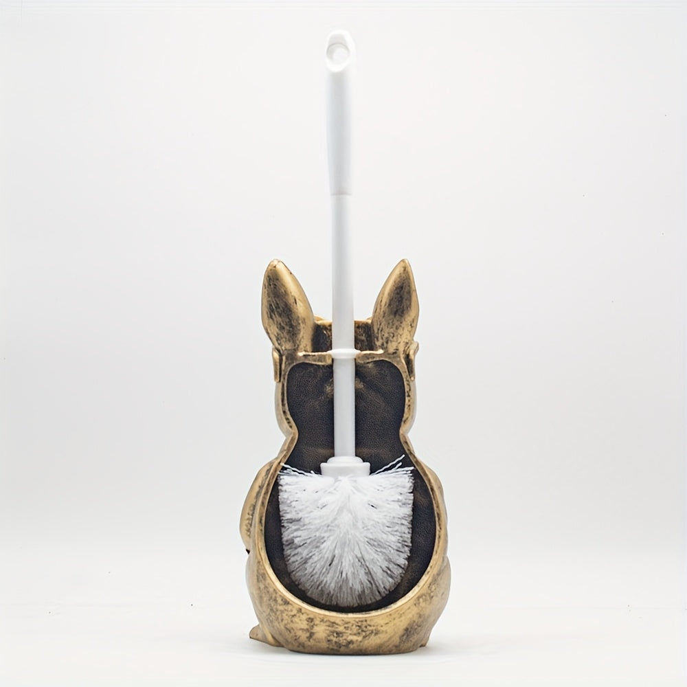 Resin Dog Sculpture Toilet Brush Holder by Snagg A Toilet Brush