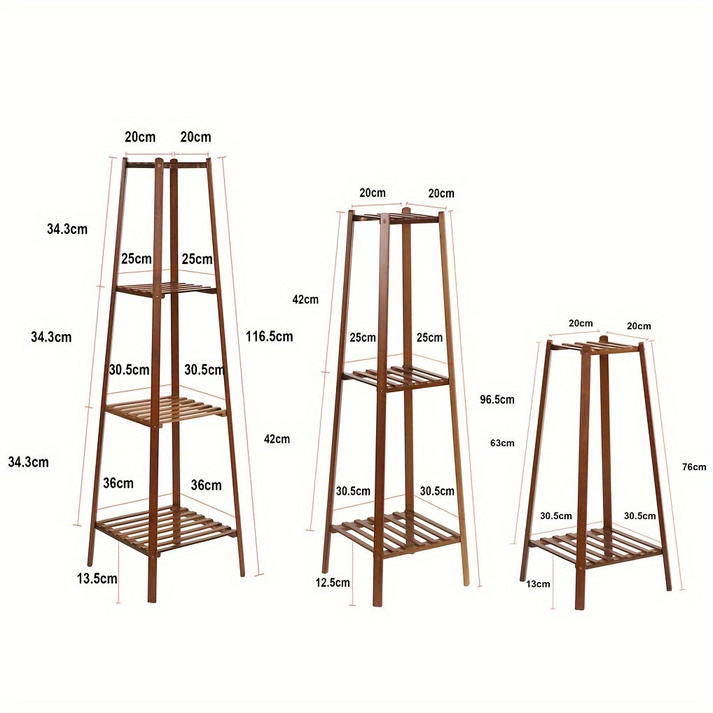 Vintage Tall Bamboo Plant Stand by Snagg A Rack